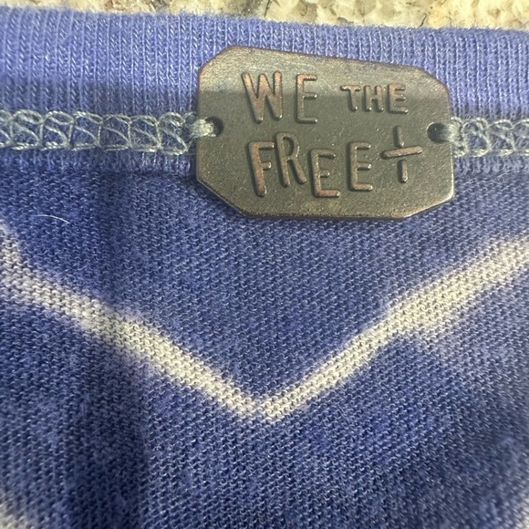 We The Free Gray and purple Tie-Dye Crop Top Lightweight Size Small - Picture 3 of 5